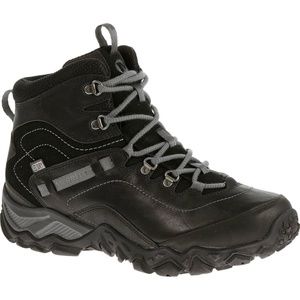 Merrell Women's Chameleon Shift Traveler Mid Waterproof Hiking Boots, Black 8.5